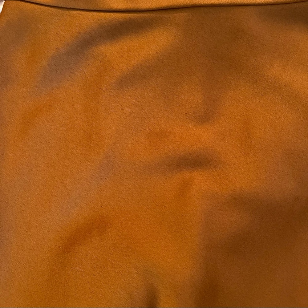 Anthropologie Sachin & Babi Copper Satin Charmeuse "Cali" Cowl Neck Slip Dress - Picture 11 of 13